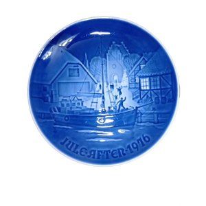 Christmas 1976 Jule After Plate Bing&Grondahl Christmas Welcome Copenhagen 9076
